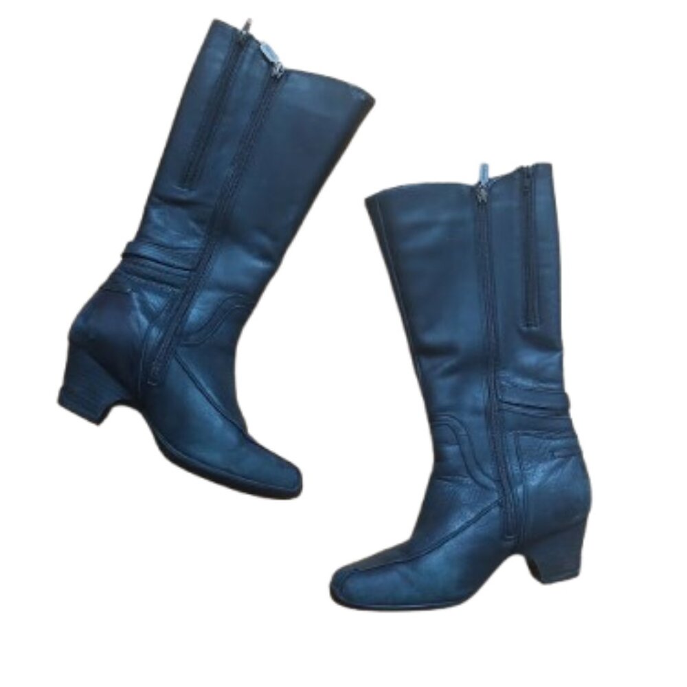 Long Black Winter Boots Size Size 8.5 M